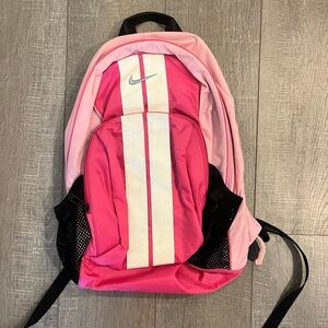Nike Women's Pink and Cream Backpack